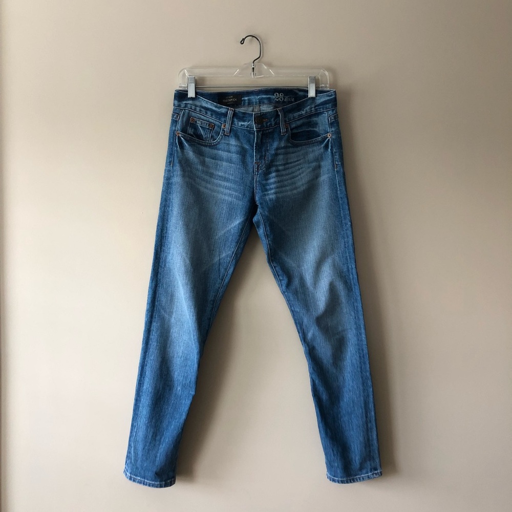 J. Crew toothpick skinny ankle jeans